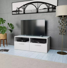 Load image into Gallery viewer, vidaXL Modern TV Cabinet Unit Family Chipboard TV Cabinet Desk Table Stand Home Furniture Decoration 95x35x36cm White