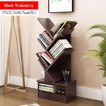 Load image into Gallery viewer, Bookshelf Floor Creative Study Bookcase Tree Shaped Book Rack Furniture Multi-grid Storage Cabinet Abrasion Wooden Display Shelf