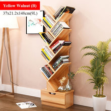 Load image into Gallery viewer, Bookshelf Floor Creative Study Bookcase Tree Shaped Book Rack Furniture Multi-grid Storage Cabinet Abrasion Wooden Display Shelf